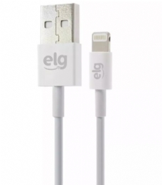 CABO USB PARA CELULAR IPHONE ELG EXP  BRANCO - 25278