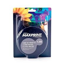 CABO VIDEO P2 M x 3 RCA M 1,8M 608623 MAXPRINT - 24492