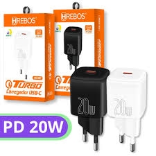 FONTE DE CARREGADOR P/CELULAR 20w tipo c hs-387  - <font color="#808080"><FONT SIZE=-2>Este produto é vendido por Marvel e entregue por Marvel</FONT></font> -  -  - 30857x
