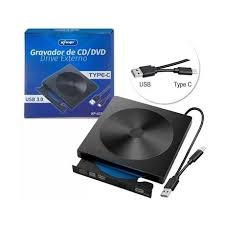 GRAVADORA USB E TIPOC CD/DVD EXTERNO USB 3.0 HD845 - 30985