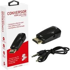Adaptador Conversor Hdmi Para Vga Com Saída P2 De Áudio 5 - 30412