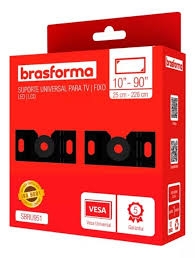 SUPORTE P/ TV FIXO (10 A 90)(UNIVERSAL)(BRASFORMA) - 31158