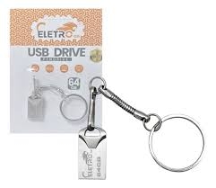 PEN DRIVE CHAVEIRO METAL 64GB EL-AU-64 - 31416
