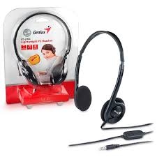 FONE DE OUVIDO MIC GENIUS HS-200C PLUG 2X P2 COM ADAPTADOR PARA P3  - <font color="#808080"><FONT SIZE=-2>Este produto é vendido por Marvel e entregue por Marvel</FONT></font> -  -  - 30553x