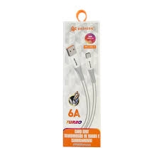 CABO USB PARA CELULAR TIPO C TUURBO 6A PEI-J82-3 - 31200