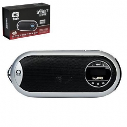 CAIXA DE SOM 2.0 C/LCD/FM/MSD/BAT ST-180 PRATA - 26872