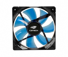 COOLER P/GABINETE 12V LED AZUL - 23796