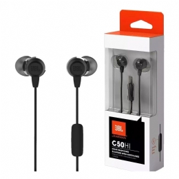 FONE DE OUVIDO JBL C50HI BLACK  - <font color="#808080"><FONT SIZE=-2>Este produto é vendido por Marvel e entregue por Marvel</FONT></font> -  -  - 26423x