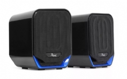 CAIXA DE SOM 6W PRETO/AZUL KP-7032 - 26012