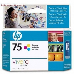 CARTUCHO COLOR 75 6ML CB337WI - HP  - <font color="#808080"><FONT SIZE=-2>Este produto é vendido por Marvel e entregue por Marvel</FONT></font> -  -  - 16483 X