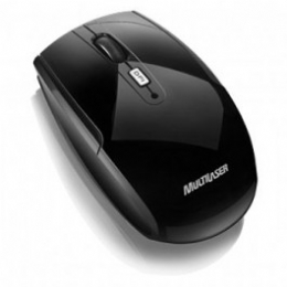 MOUSE LASER SEM FIO USB MULTILASER * *PRETO* - 19943