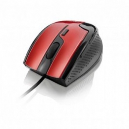 MOUSE GAMER FIRE USB MULTILASER C/ SCROLL *PRETO / VERMELHO* *6 BOTÕES* - 19017