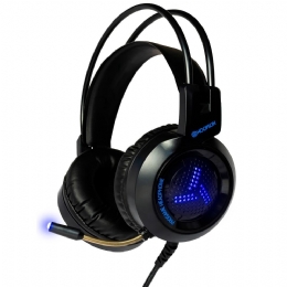 FONE DE OUVIDO GAMER LED azuis - 27643