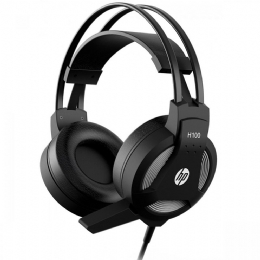 FONE COM MICROFONE GAMER STEREO 2 P2 H100 PRETO HP - 25967