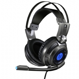 FONE COM MICROFONE GAMER 1 P2+USB H200 LED PRETO HP - 26517
