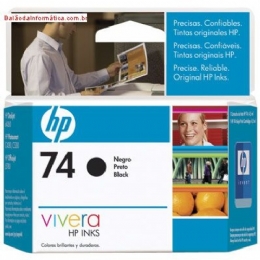 CARTUCHO HP 74 PRETO 6ML CB335WI - HP - 16130