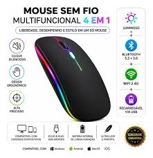 Mouse Sem Fio Recarregável Exbom MS-S350L - 31753