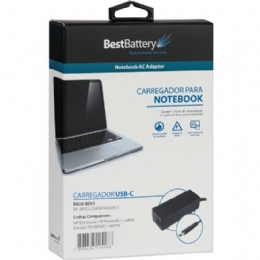 Fonte Carregador para Notebook USB-C 65W BestBattery BB20-BD65 - 31594