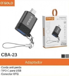 Adaptador OTG Tipo-C para USB Fêmea A'Gold CBA-23 - 31775