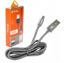 CABO USB CARREGADOR V8 1 METRO CROMADO - 25819