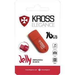 PEN DRIVE 16GB JELLY VERMELHO - 24922