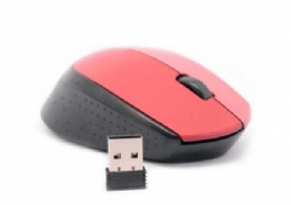 MOUSE KROSS ELEGANCE KE-M215 PRETO/VERMELHO SEM FIO USB 1200DPI, KE-M215 PRETO/VERMELHO - 24501