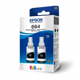 Kit 2 de Tinta Epson T664, Preto - T664120-2P Original  - <font color="#808080"><FONT SIZE=-2>Este produto é vendido por Marvel e entregue por Marvel</FONT></font> -  -  - 28473x