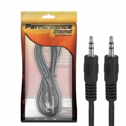 Cabo P2 Performance Sound P2-Macho - P2-Macho Estéreo 1,8 Metros Preto - 30770