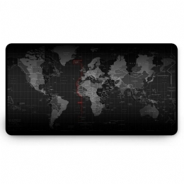 Mouse Pad Gamer Antiderrapante Mapa Mundi 700x350x3mm Exbom - 30298