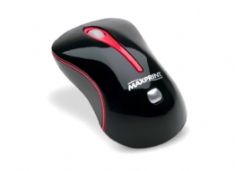 MOUSE USB OPTICO PRETO/VERMELHO - 24129
