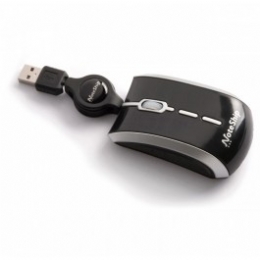 MOUSE LEADERSHIP ÓPTICO SOFT RETRÁTIL USB PRETO 7197 - 22262