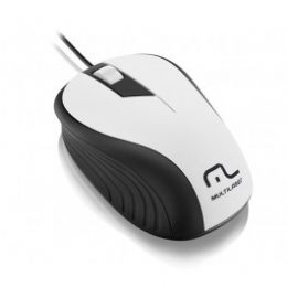 Mouse Emborrachado Branco E Preto - Mo224 ( - 22552