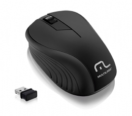 MOUSE USB MULTILASER OPTICO SEM FIO PRETO - 22674