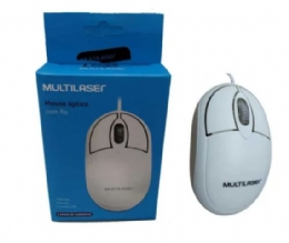 MOUSE USB MULTILASER MO302 BRANCO CLASSIC  - <font color="#808080"><FONT SIZE=-2>Este produto é vendido por Marvel e entregue por Marvel</FONT></font> -  -  - 27345x