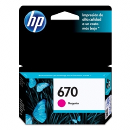 CARTUCHO DE TINTA HP 670 MAGENTA 4ML NACIONAL - 20338