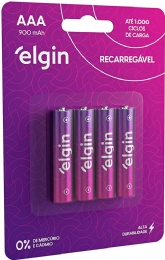 PILHA RECARREGAVEL AAA 900 MAH  BLIST.4 - 28388
