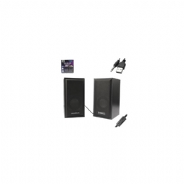 CAIXA DE SOM PARA PC E NOTEBOOK MULTIMIDIA 10W PR - 27415