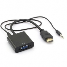 Cabo Adaptador HDMI para VGA + Audio - Empire  - <font color="#808080"><FONT SIZE=-2>Este produto é vendido por Marvel e entregue por Marvel</FONT></font> -  -  - 25699x