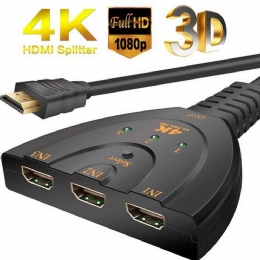 Switch 3 Entradas HDMI para 1 Saída HDMI 4k - 30411