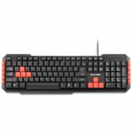 TECLADO USB GAMER RED KEYS MULTIMIDIA - 20745