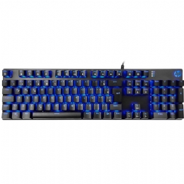 TECLADO USB GAME MECANICO GK400F LED PRETO HP - 26518