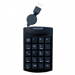 Teclado Numérico Multilaser Retrátil, USB - TC230 - 25589