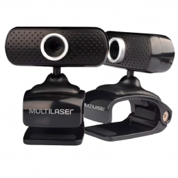 WEBCAM PLUGEPLAY 480P MIC USB PRETO MULTILASER - WC051 - 27302