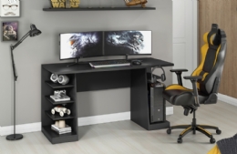 Mesa para Computador / Gamer XP 135x60cm NT2020 com 6 Nichos e Gancho para HeadSet PRETO   - <font color="#808080"><FONT SIZE=-2>Este produto é vendido por Marvel e entregue por Marvel</FONT></font> -  -  - 26437x